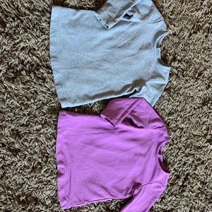 two long sleeve shirts 6-12M